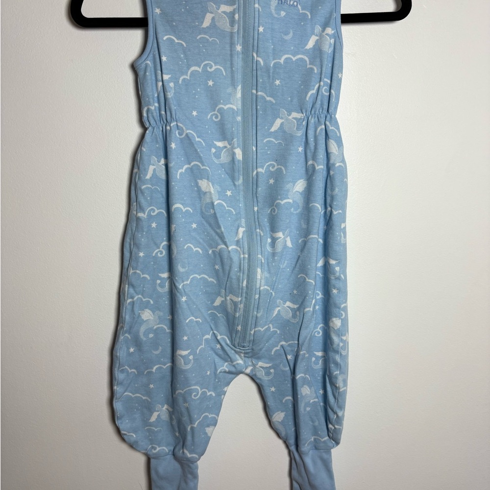 Halo Blue SleepSack with Cloud and Star Design